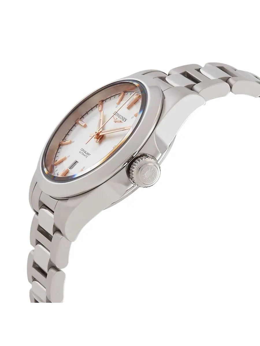 Женские часы Longines Conquest Automatic с серебристым циферблатом L3.320.4.72.6 — изображение 2 из 3, оттенок серебряный