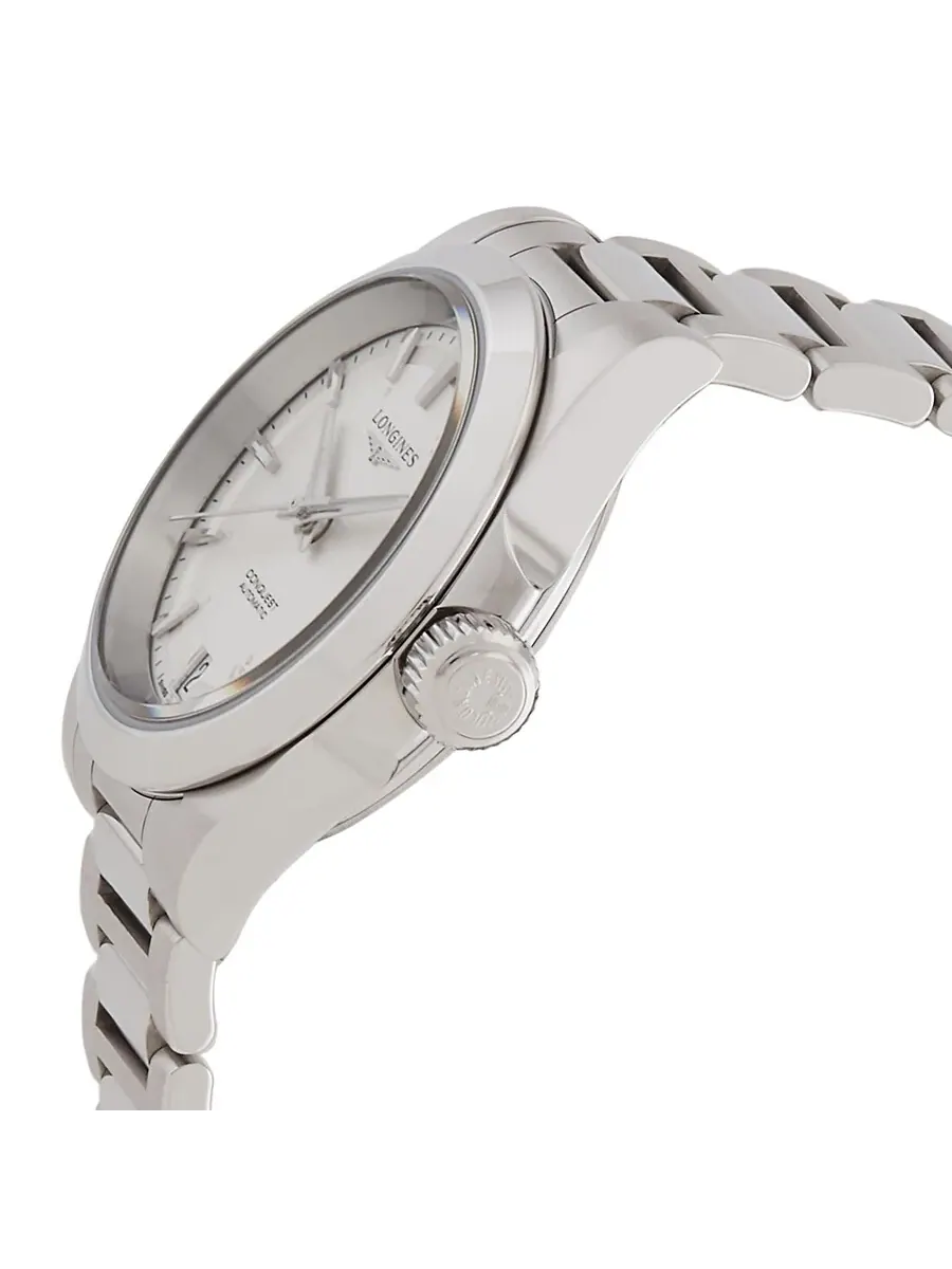 Часы Longines Conquest Automatic с серебристым циферблатом, унисекс, модель L3.430.4.72.6 — изображение 2 из 3