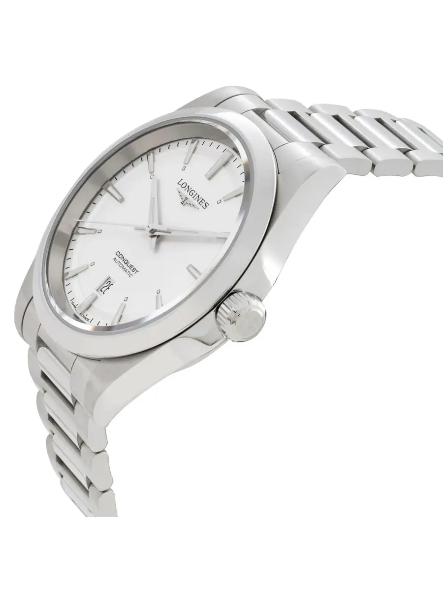 Мужские часы Longines Conquest Automatic с серебристым циферблатом L3.830.4.72.6 — изображение 2 из 3, оттенок серебряный