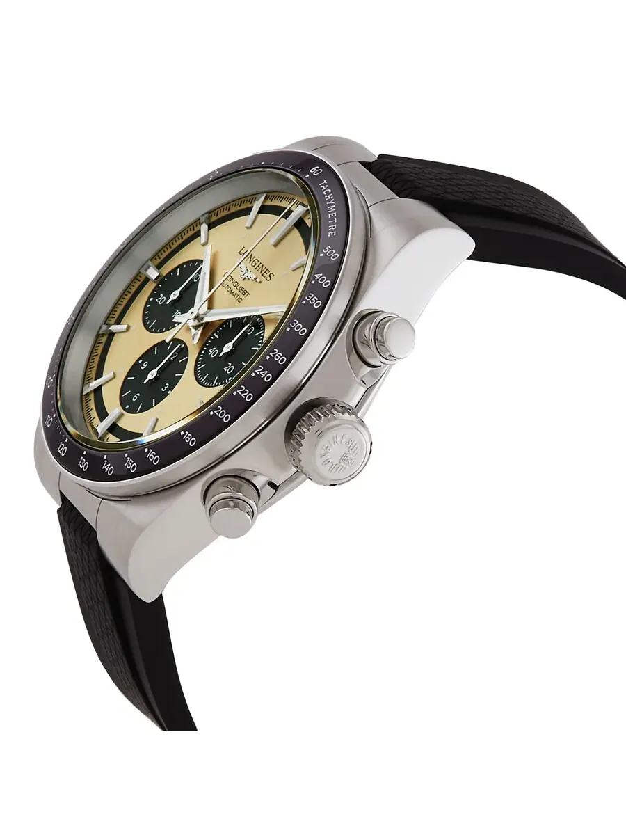 Мужские автоматические часы Longines Conquest Chronograph с бронзовым циферблатом, модель L38354329 — изображение 2 из 3