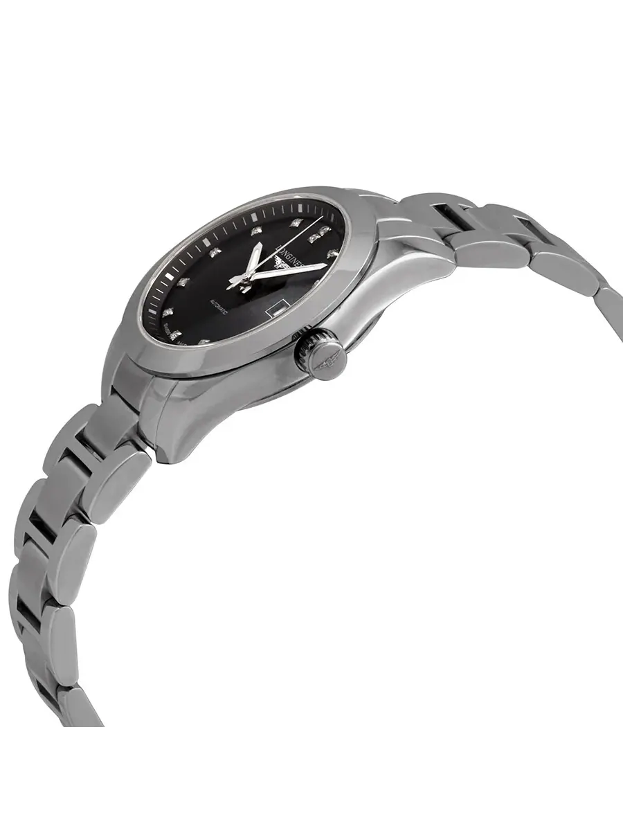 Женские автоматические часы Longines Conquest Classic с черным циферблатом L2.285.4.58.6 — изображение 2 из 3