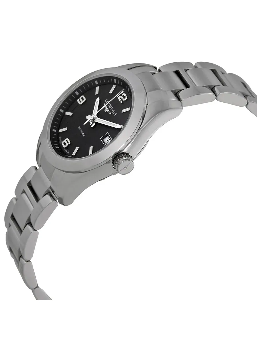 Женские часы Longines Conquest Classic с черным циферблатом и корпусом из нержавеющей стали L22854566 — изображение 2 из 4