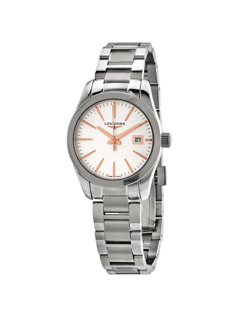 Женские часы Longines Conquest Classic Quartz с серебристым циферблатом L2.286.4.72.6 — изображение 1 из 3