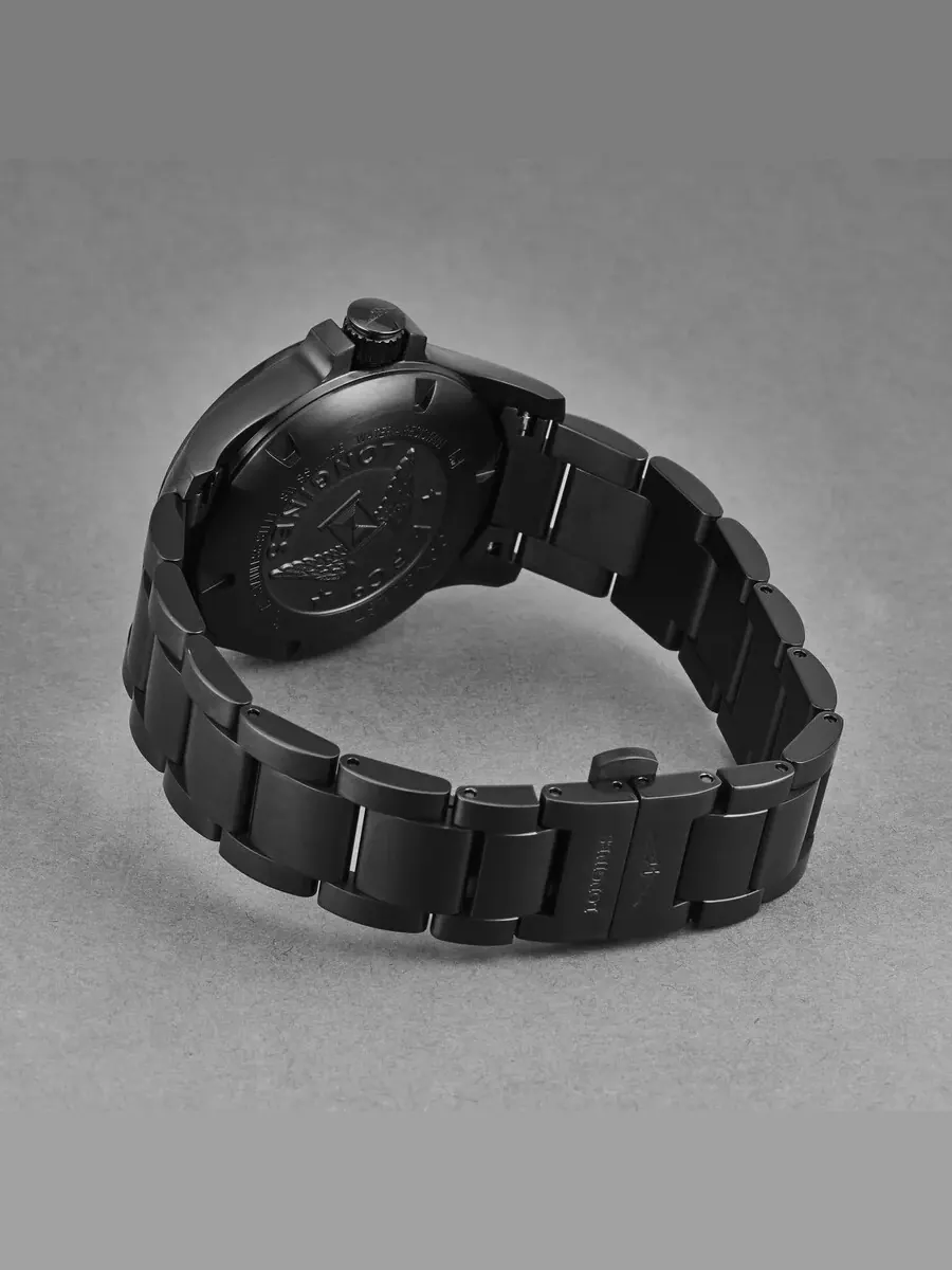 Мужские часы Longines Conquest V.H.P. Quartz с синим циферблатом L3.716.2.96.6 — изображение 3 из 4, оттенок черный