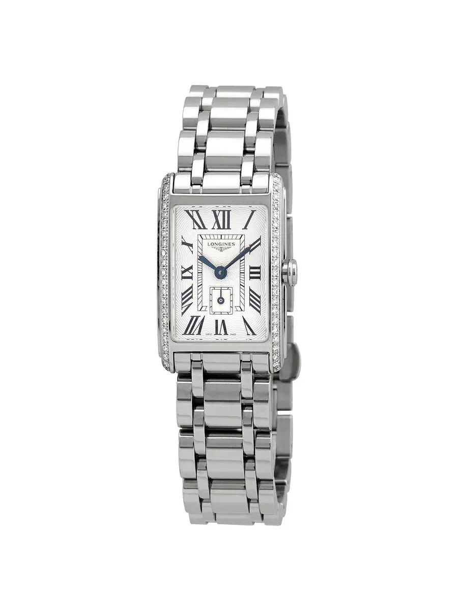 Женские часы Longines DolceVita с серебристым циферблатом и бриллиантами L5.255.0.71.6 — изображение 1 из 3