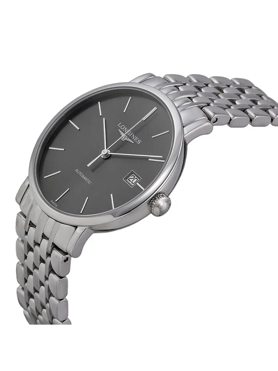 Мужские часы Longines Elegance с автоматическим механизмом и серым циферблатом L48104726 — изображение 2 из 4