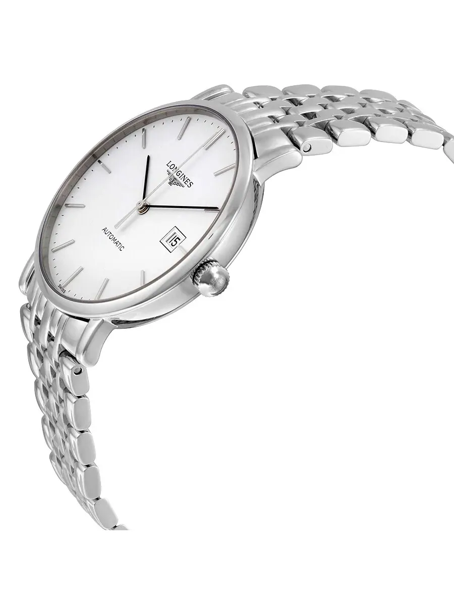 Мужские часы Longines Elegant Automatic с белым циферблатом L4.910.4.12.6 — изображение 2 из 3, оттенок серебряный