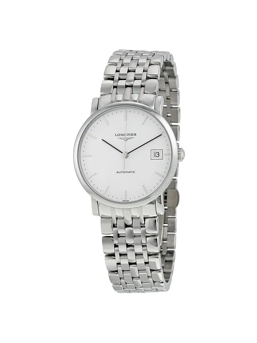Женские часы Longines Elegant Automatic с белым циферблатом L48094126 — изображение 1 из 3, оттенок серебряный
