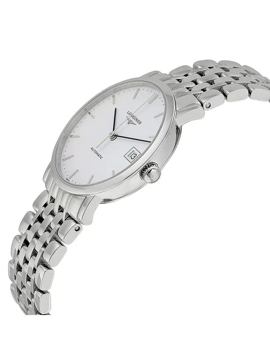 Женские часы Longines Elegant Automatic с белым циферблатом L48094126 — изображение 2 из 3, оттенок серебряный