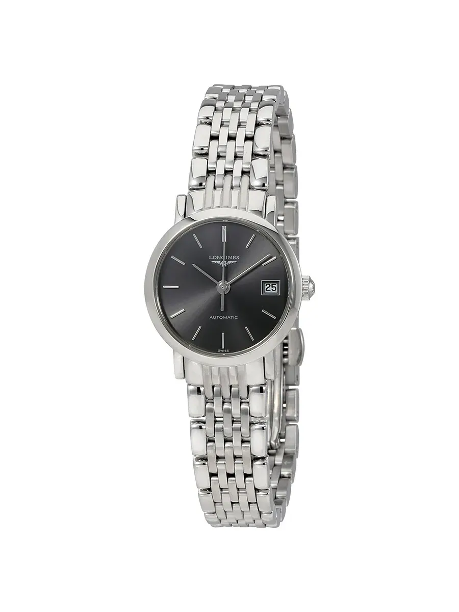 Женские часы Longines с элегантным серым циферблатом, автоматические L4.309.4.72.6 — серый
