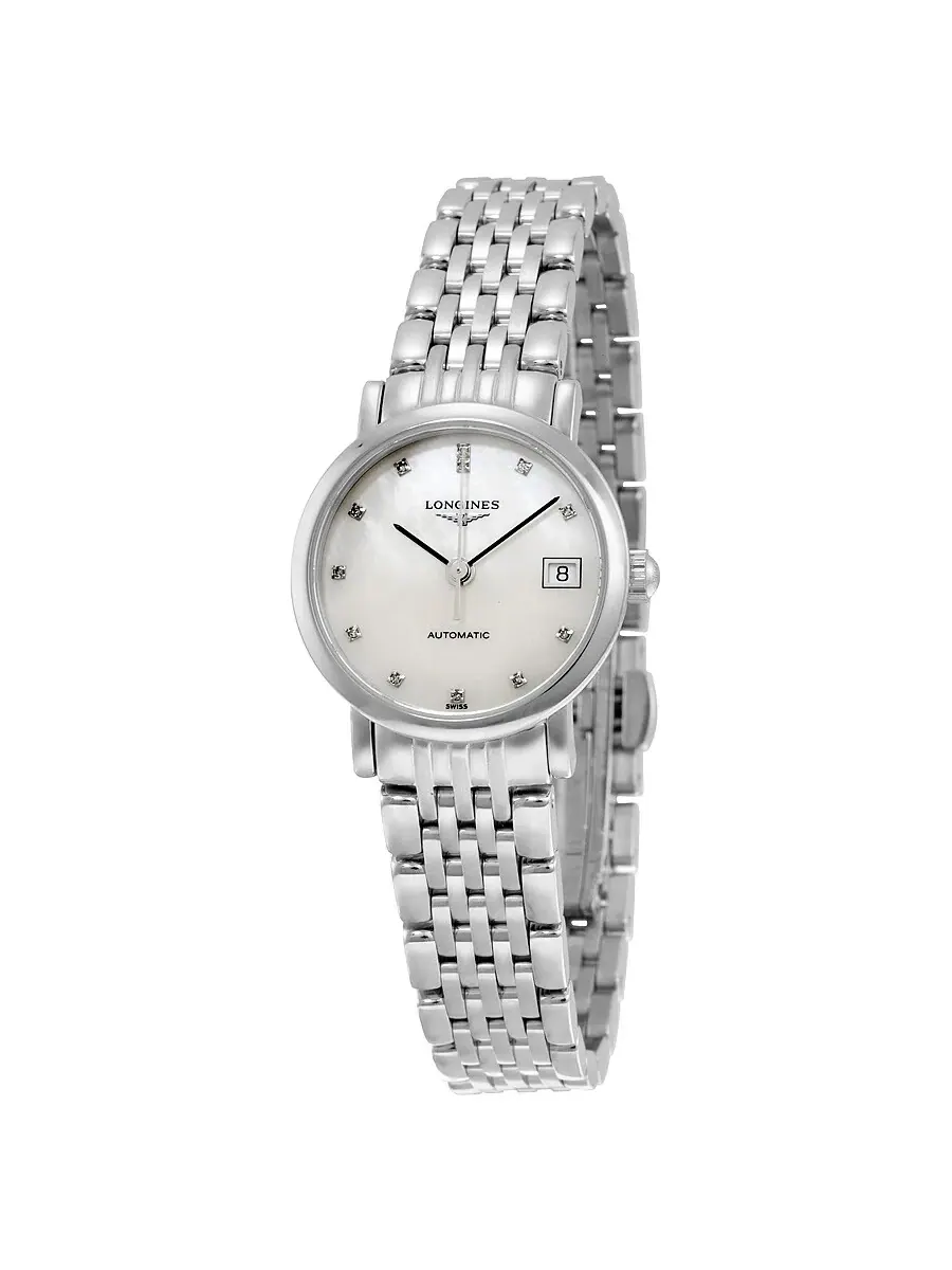 Женские часы Longines с перламутровым циферблатом L43094876 — изображение 1 из 4, оттенок серебряный