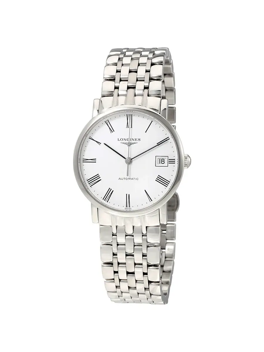 Женские часы Longines Elegant Automatic с белым циферблатом, сталь L4.809.4.11.6 — изображение 1 из 3, оттенок серебряный