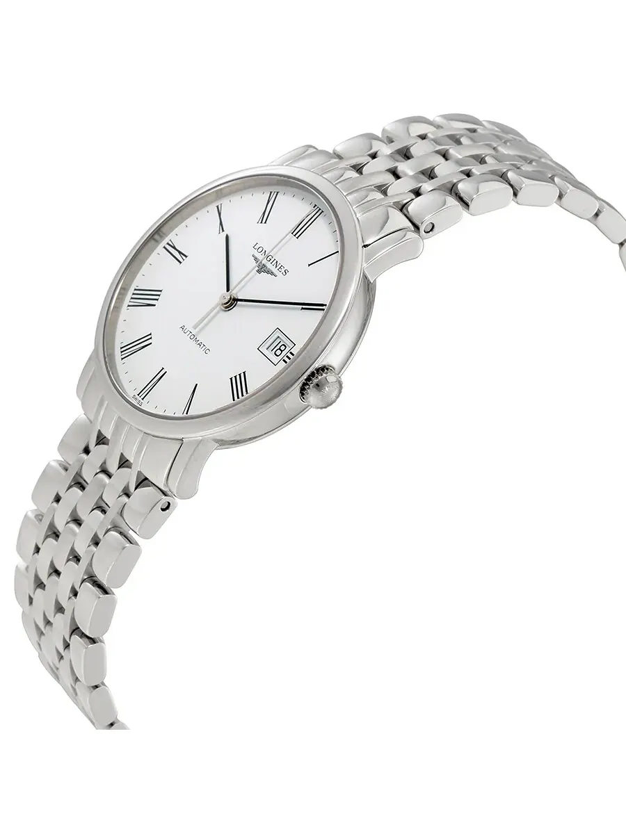 Женские часы Longines Elegant Automatic с белым циферблатом, сталь L4.809.4.11.6 — изображение 2 из 3, оттенок серебряный