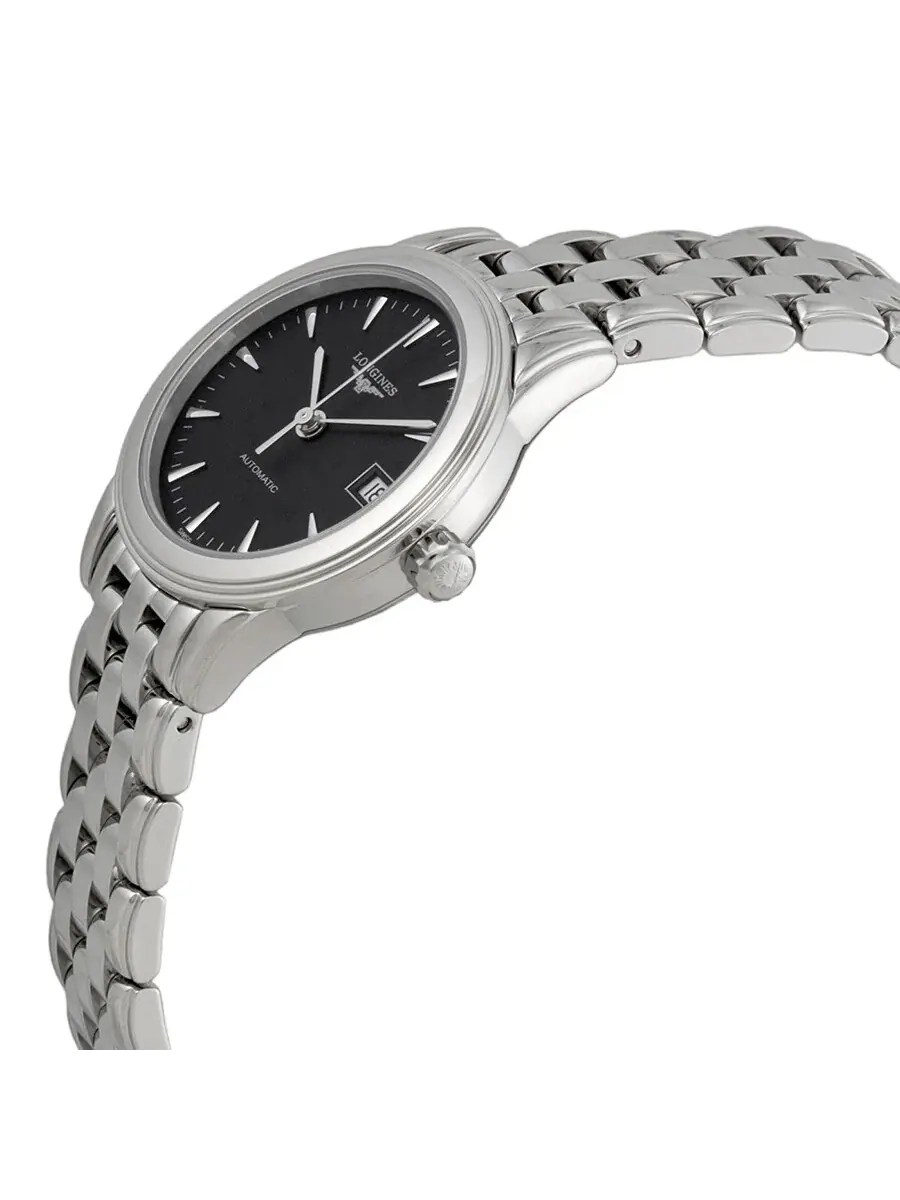 Женские часы Longines Flagship с автоматическим механизмом и черным циферблатом L42744526 — изображение 2 из 4