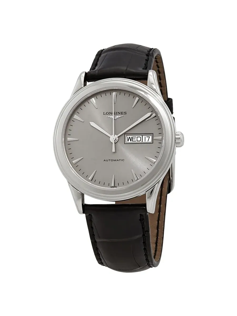 Мужские часы Longines Flagship Automatic с серебристым циферблатом L4.899.4.72.2 — изображение 1 из 3, оттенок серебряный