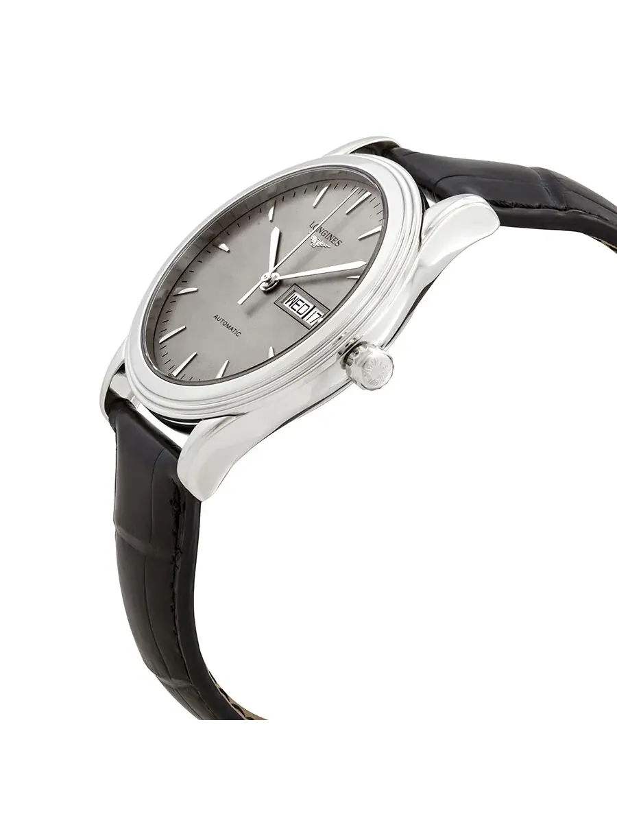 Мужские часы Longines Flagship Automatic с серебристым циферблатом L4.899.4.72.2 — изображение 2 из 3, оттенок серебряный