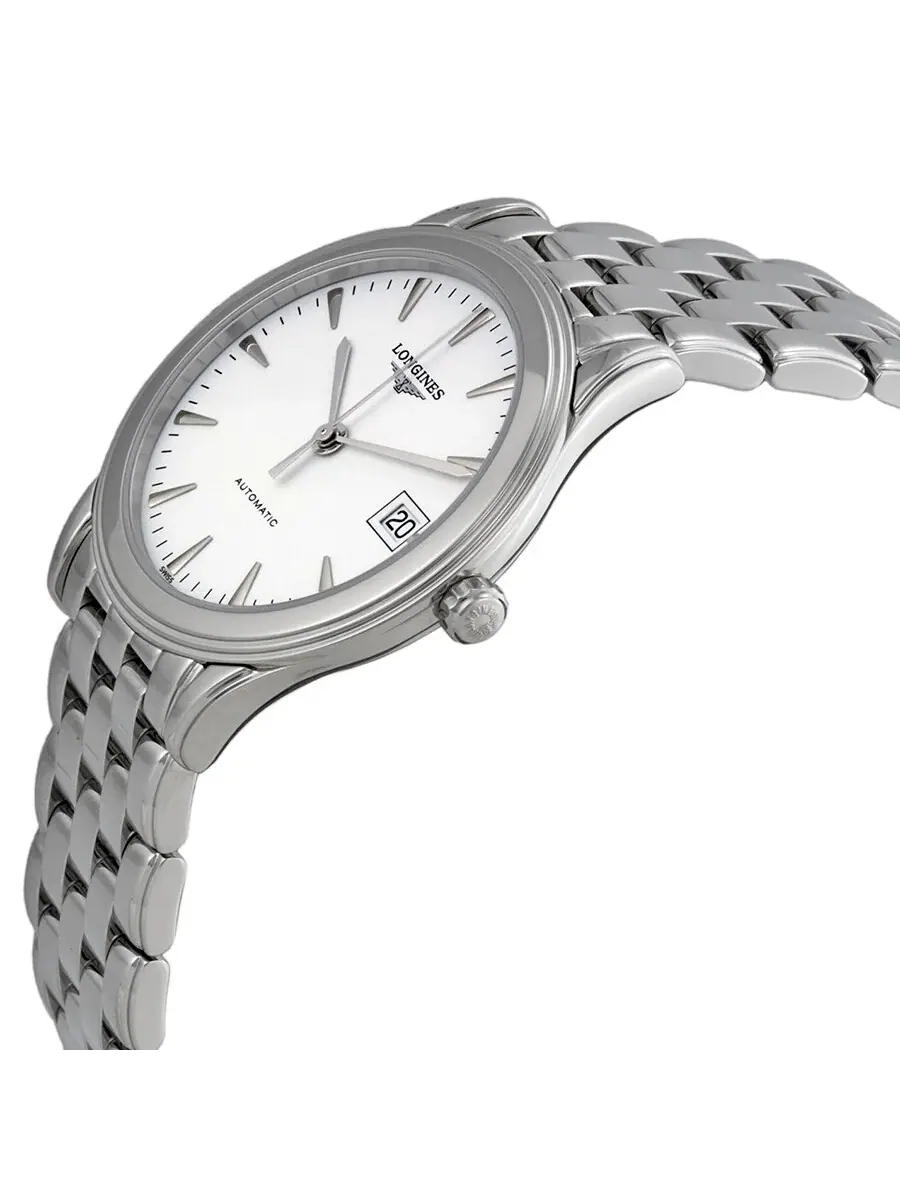 Мужские часы Longines Flagship Automatic с белым циферблатом L4.774.4.12.6 — изображение 2 из 4, оттенок серебряный