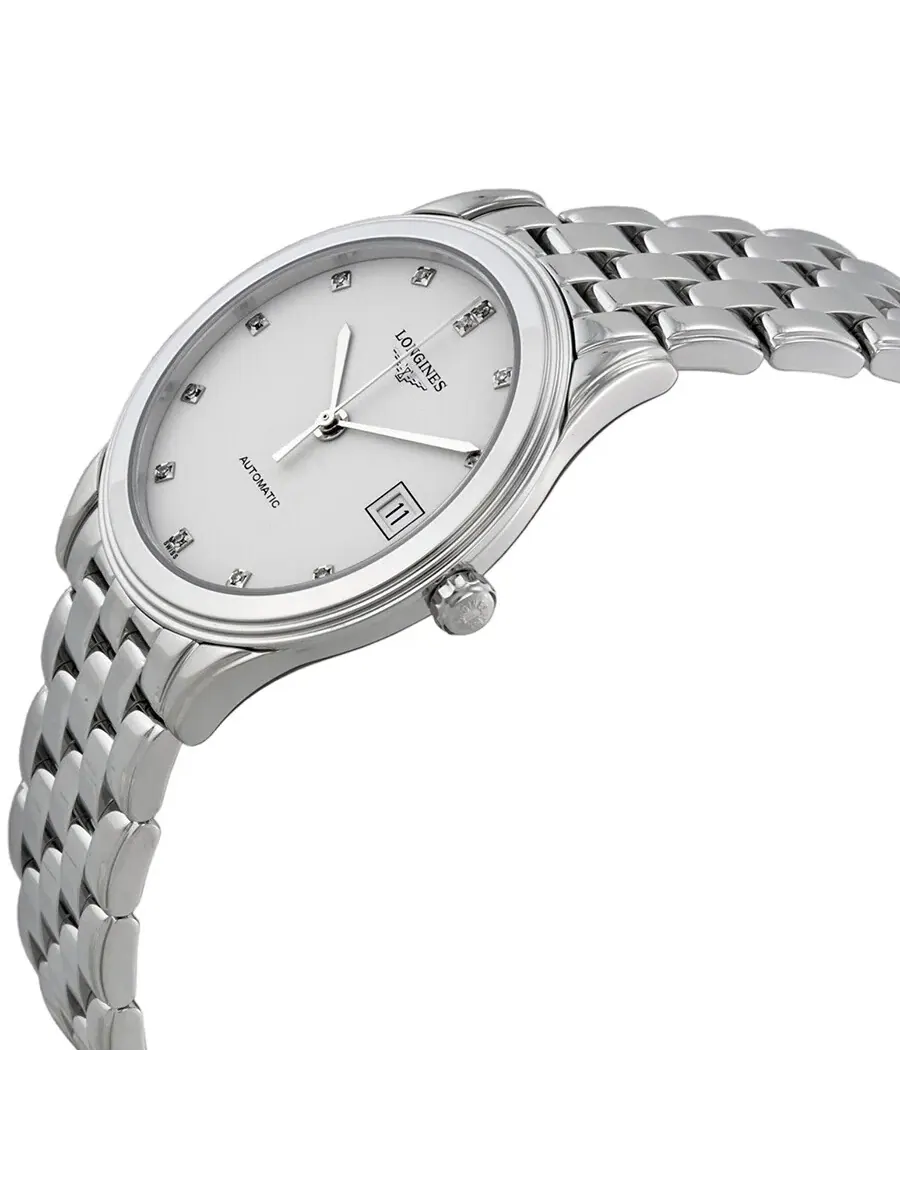 Мужские часы Longines Flagship Automatic с белым циферблатом L4.774.4.27.6 — изображение 2 из 4, оттенок серебряный