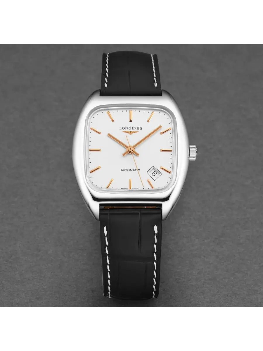 Мужские часы Longines Heritage Automatic с серебристым циферблатом L2.310.4.72.0 — изображение 4 из 4, оттенок серебряный