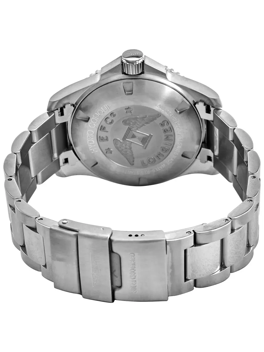 Мужские часы Longines Hydroconquest Automatic с черным керамическим безелем, диаметр 43 мм, модель L37824566, оттенок черный