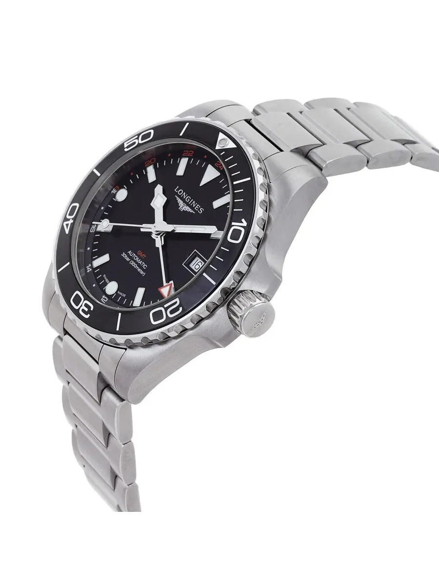 Мужские автоматические часы Longines Hydroconquest с черным циферблатом L3.790.4.56.6 — изображение 2 из 3, оттенок черный