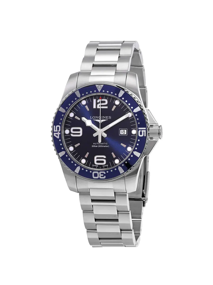 Мужские часы Longines HydroConquest Automatic с синим циферблатом, 44 мм L3.841.4.96.6 — изображение 1 из 3