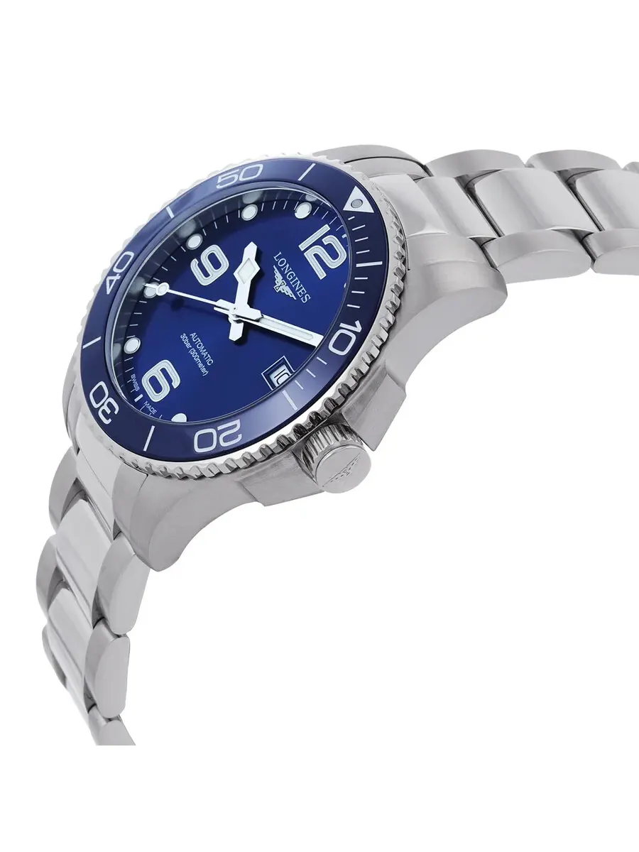 Мужские часы Longines HydroConquest с автоматическим ходом и синим циферблатом L3.780.4.96.6 — изображение 2 из 3