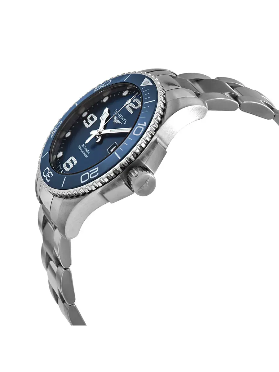 Мужские часы Longines HydroConquest с автоматическим ходом и синим циферблатом L3.782.4.96.6 — изображение 2 из 3