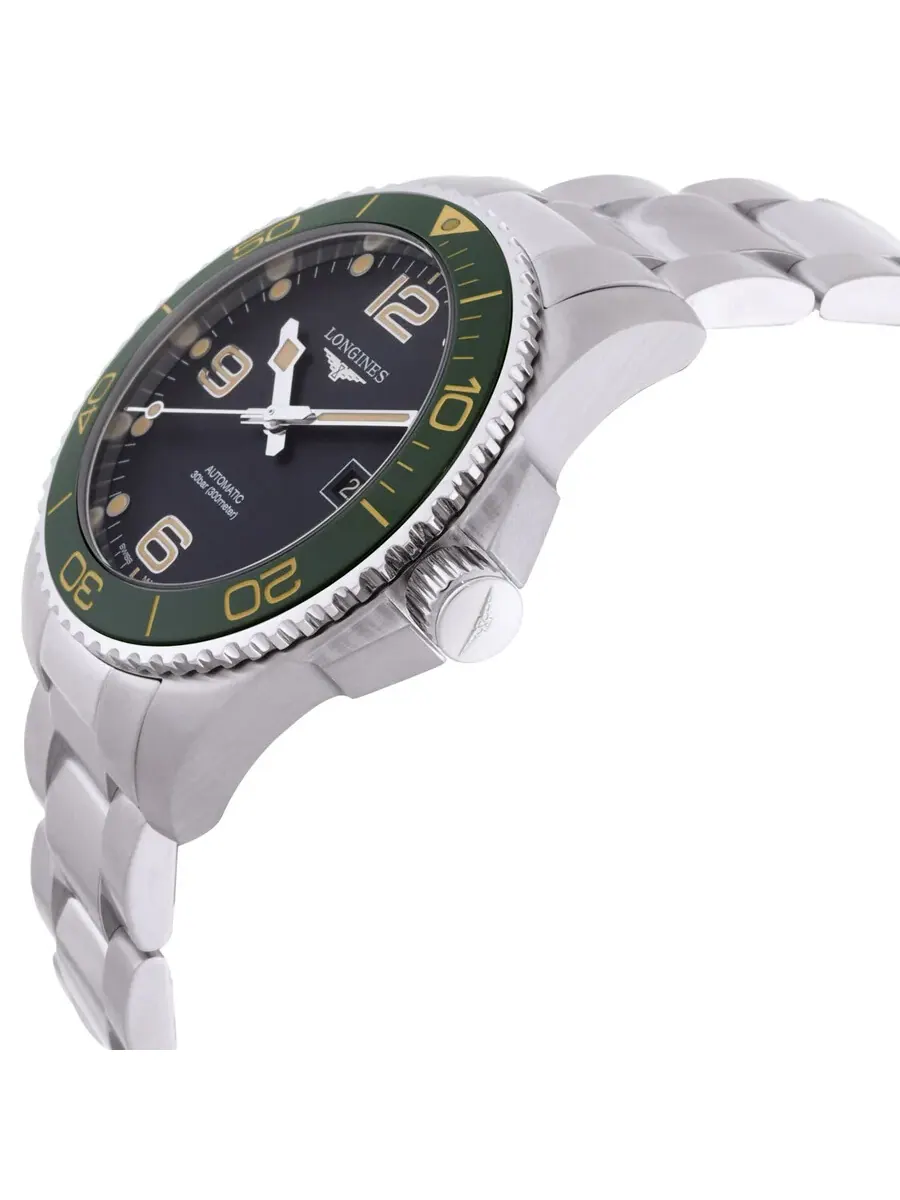 Мужские часы Longines Hydroconquest Automatic с серым циферблатом L3.781.4.05.6 — изображение 2 из 3, оттенок зеленый
