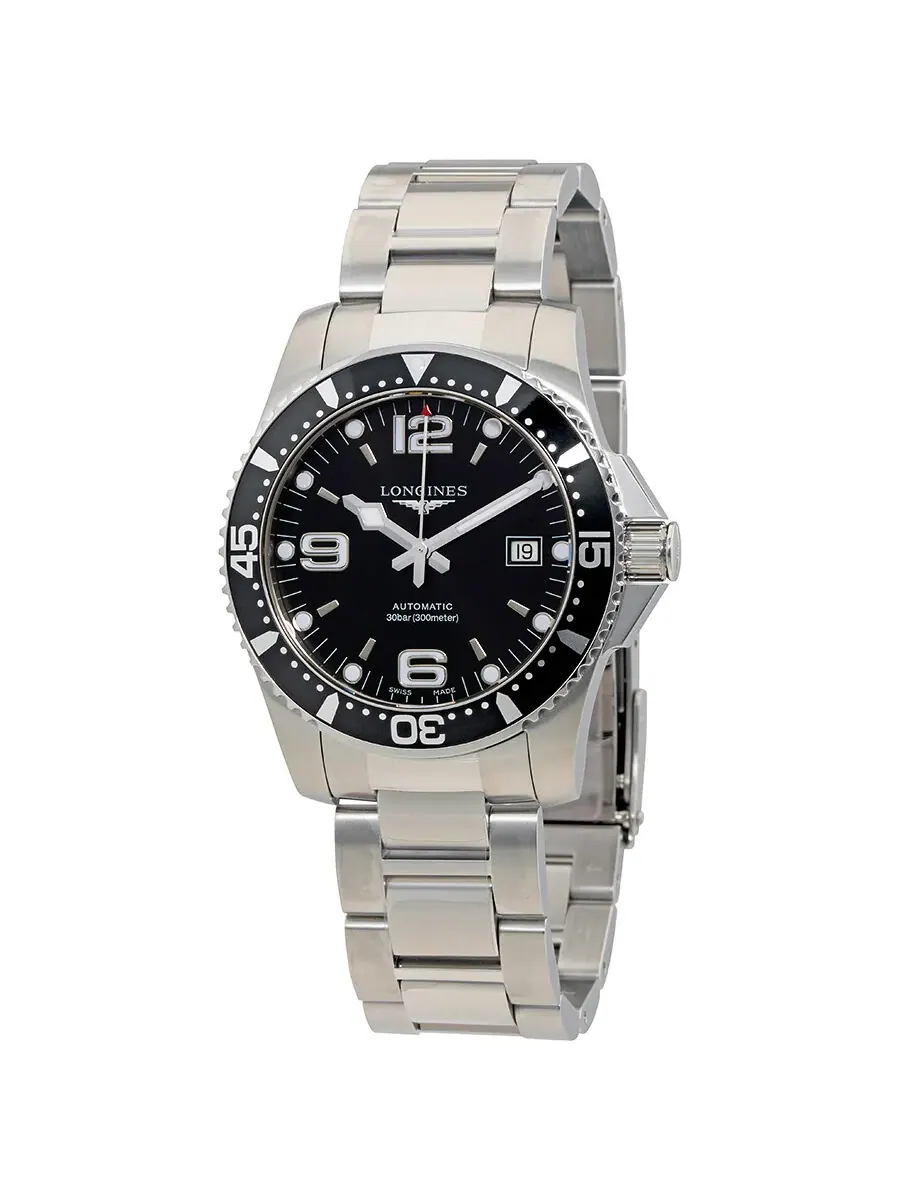 Мужские автоматические часы Longines HydroConquest 41 мм с черным циферблатом L3.742.4.56.6 — изображение 1 из 3