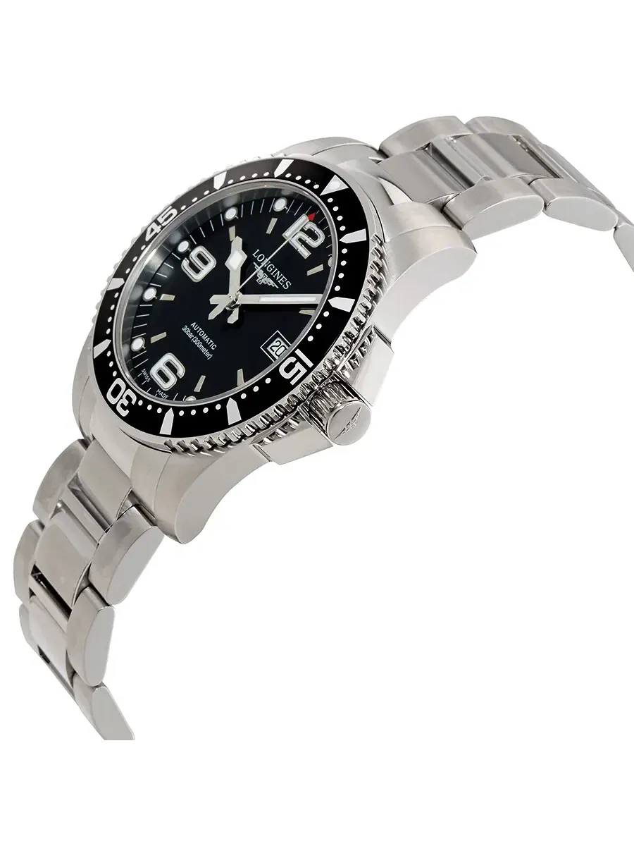 Мужские автоматические часы Longines HydroConquest 41 мм с черным циферблатом L3.742.4.56.6 — изображение 2 из 3