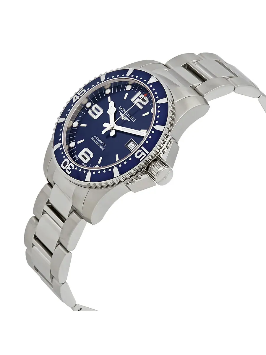 Мужские часы Longines HydroConquest Automatic с синим циферблатом 41 мм L37424966 — изображение 2 из 3, оттенок серебряный