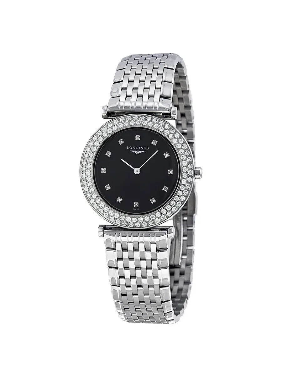 Женские часы Longines La Grande Classique с черным циферблатом из нержавеющей стали L43080576 — изображение 1 из 4