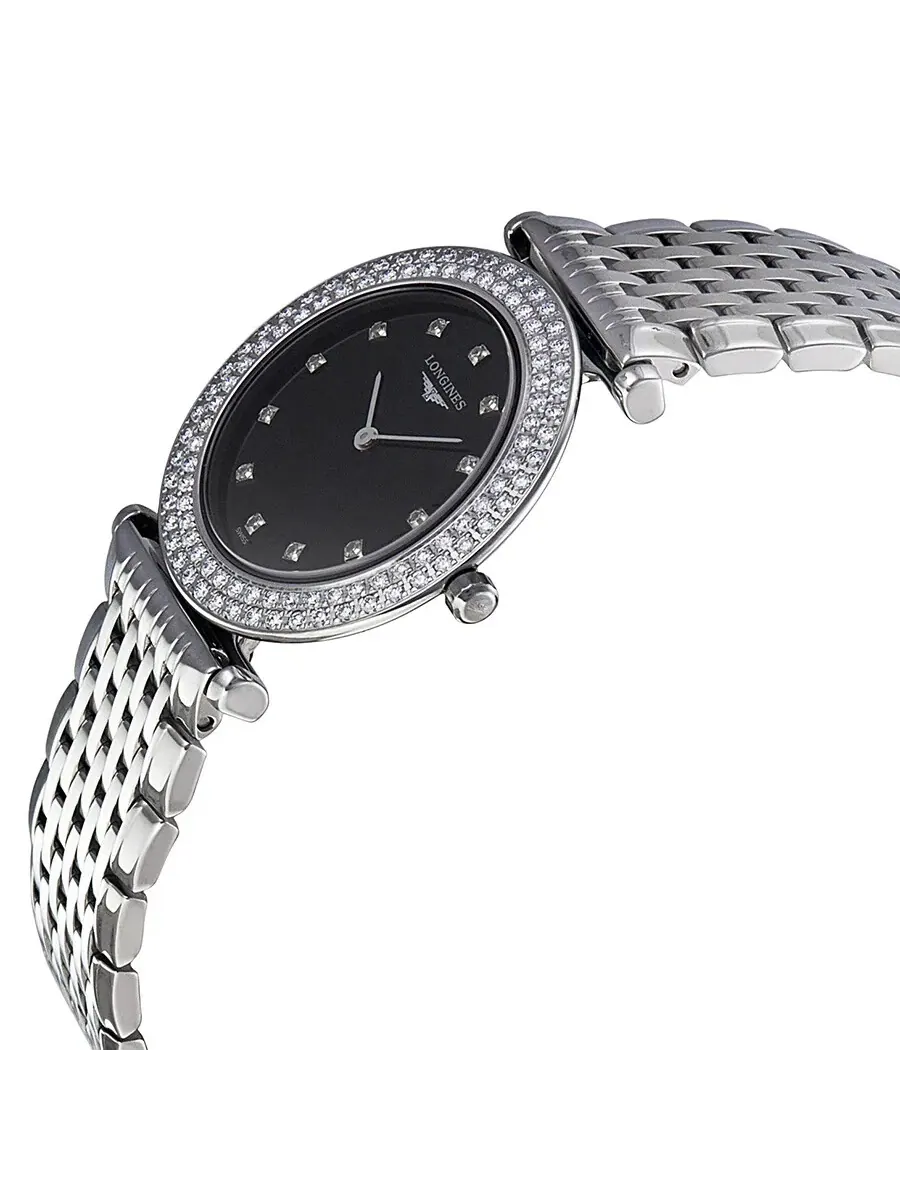 Женские часы Longines La Grande Classique с черным циферблатом из нержавеющей стали L43080576 — изображение 2 из 4