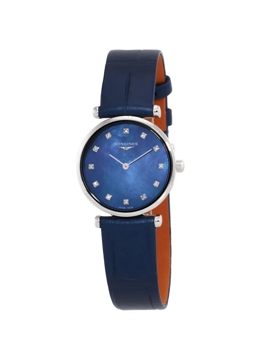 Женские часы Longines La Grande Classique De Longines с кварцевым механизмом и бриллиантами L4.209.4.81.2, оттенок серебряный