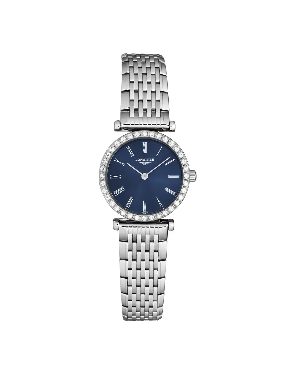 Женские часы Longines La Grande Classique Quartz с бриллиантами и синим циферблатом L4.341.0.94.6 — изображение 1 из 3