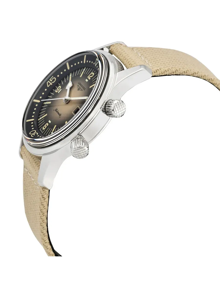 Автоматические часы Longines Legend Diver для мужчин и женщин L3.374.4.30.2 — изображение 2 из 3, оттенок серебряный