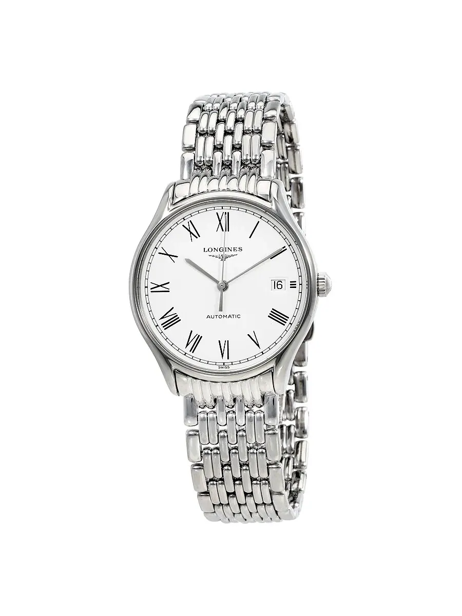 Женские часы Longines Lyre с автоматическим механизмом и белым циферблатом L48604116 — изображение 1 из 3, оттенок серебряный