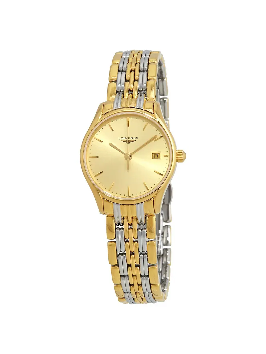 Женские часы Longines Lyre с шампанским циферблатом L4.259.2.32.7 — изображение 1 из 3, оттенок шампань