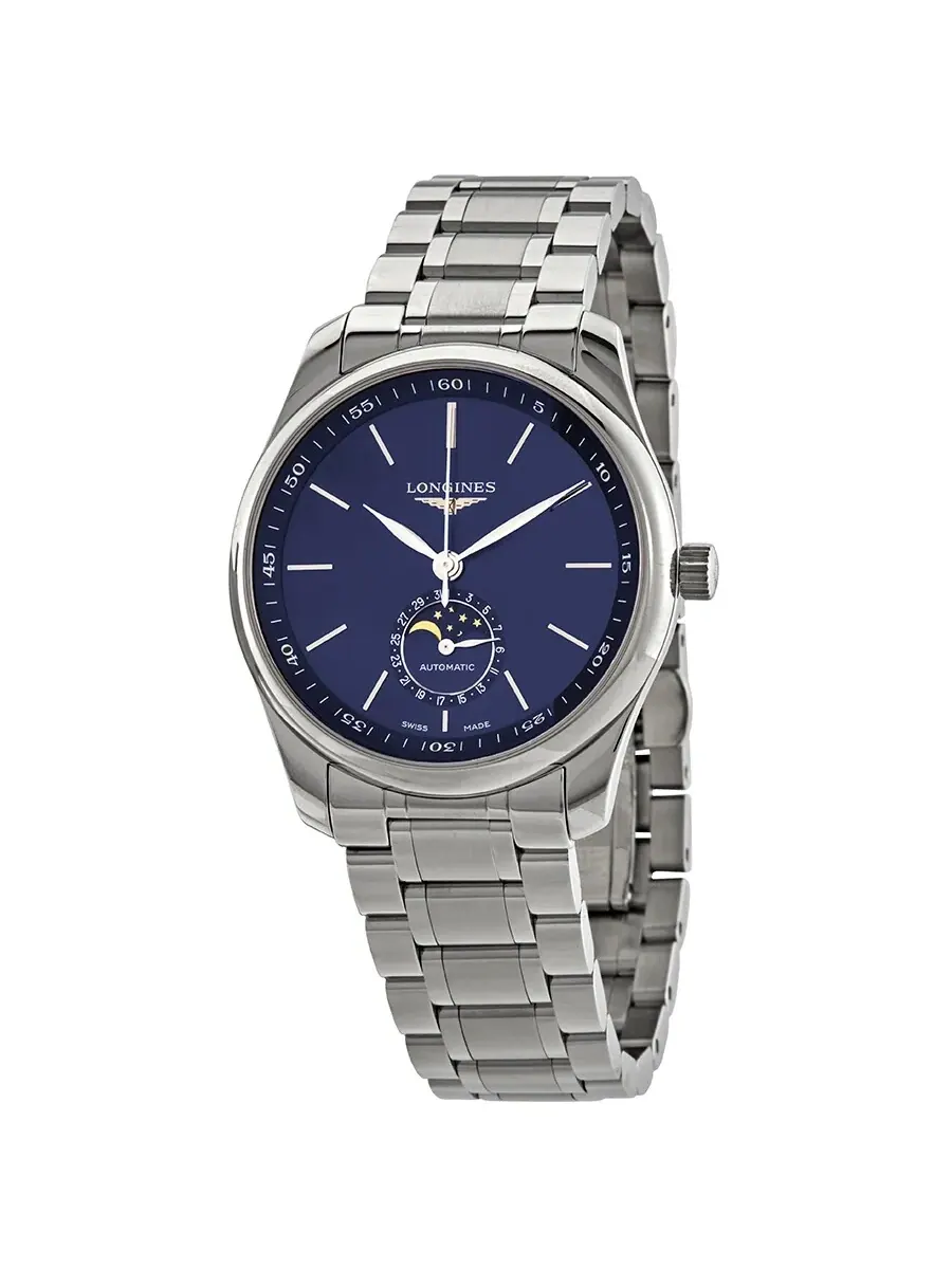 Мужские часы Longines Master Automatic Moonphase с синим циферблатом Sunray L29094926 — изображение 1 из 3