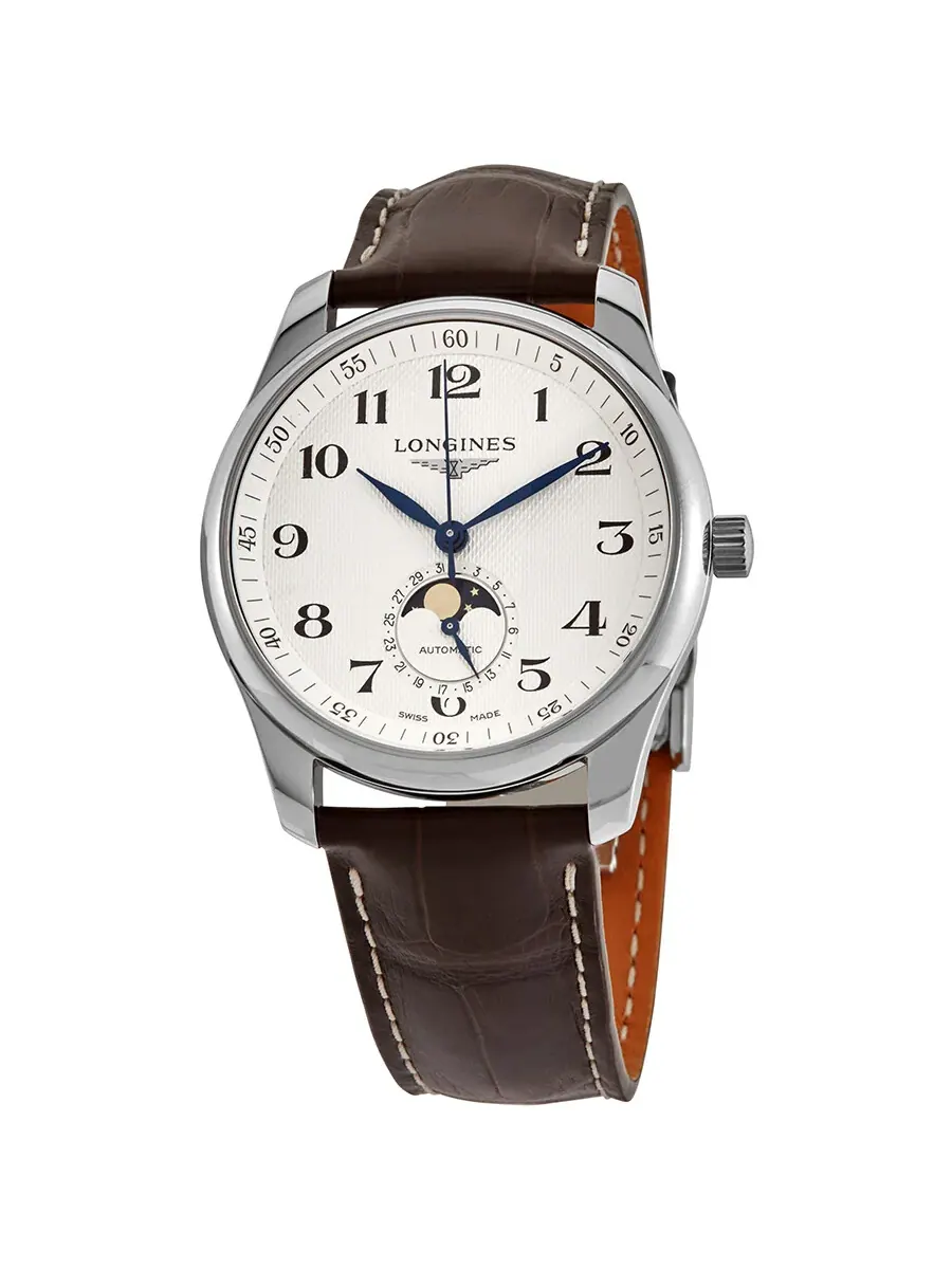 Мужские часы Longines Master Automatic Moonphase L29094783 — изображение 1 из 3, оттенок серебряный