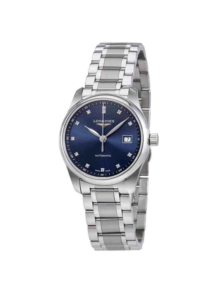 Женские часы Longines Master Collection с автоматическим механизмом и синим циферблатом L2.257.4.97.6 — изображение 1 из 3