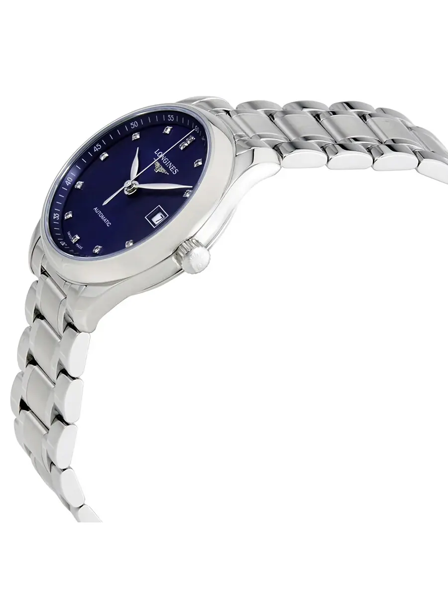 Женские часы Longines Master Collection с автоматическим механизмом и синим циферблатом L2.257.4.97.6 — изображение 2 из 3