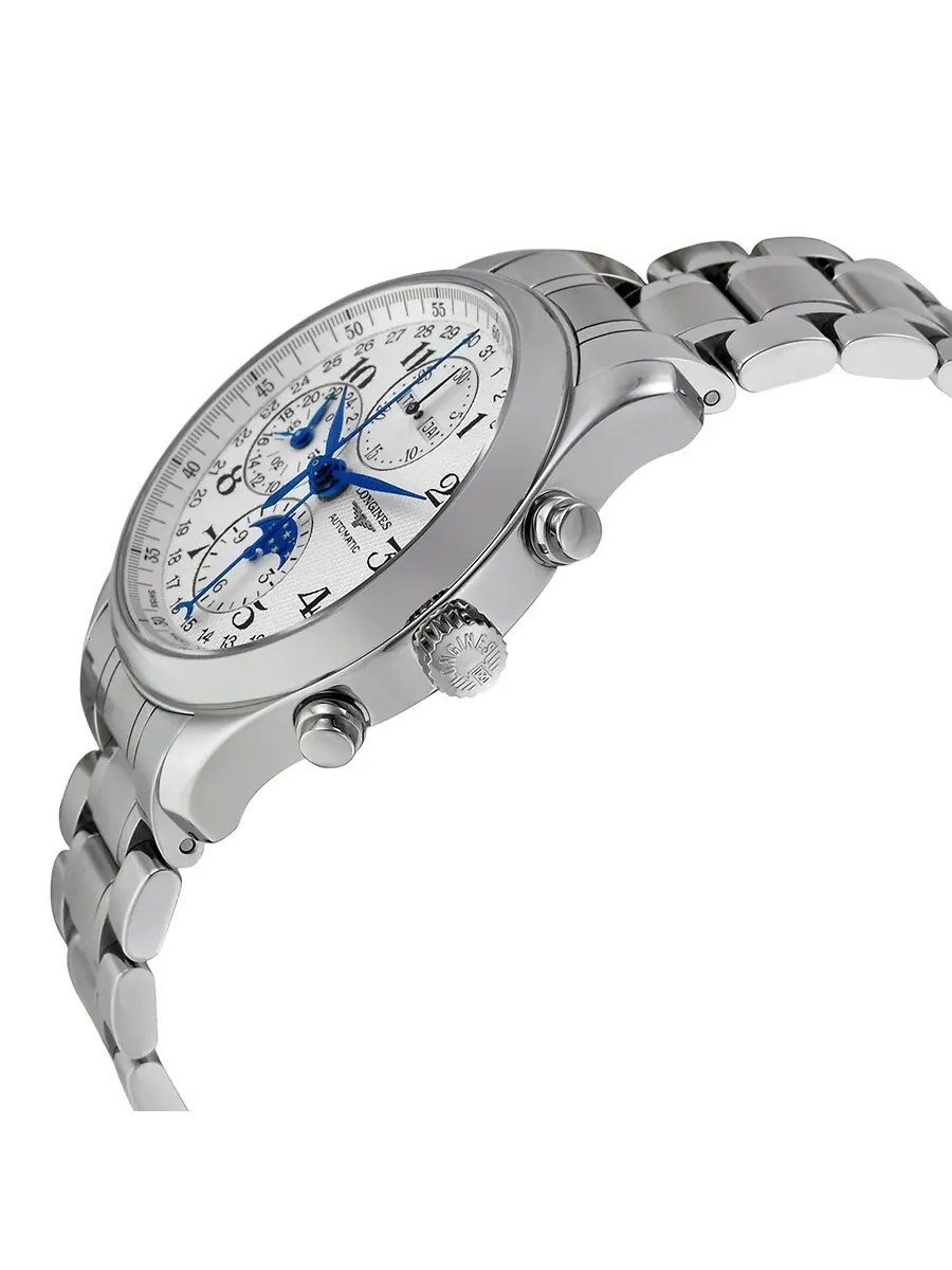 Мужские часы Longines Master Collection с автоматическим хронографом L27734786 — изображение 2 из 3, оттенок серебряный