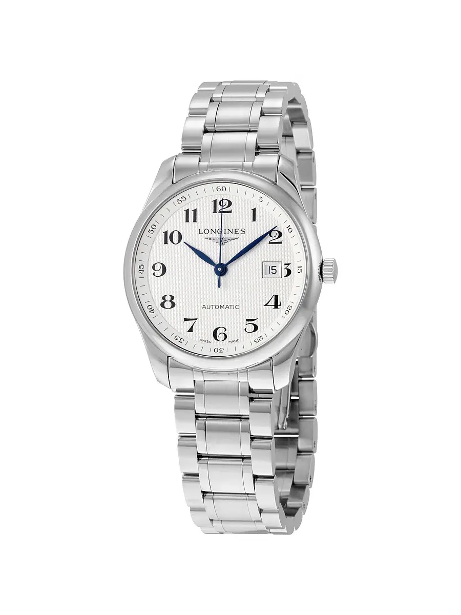 Мужские часы Longines Master Collection с автоматическим механизмом и серебристым циферблатом L2.793.4.78.6