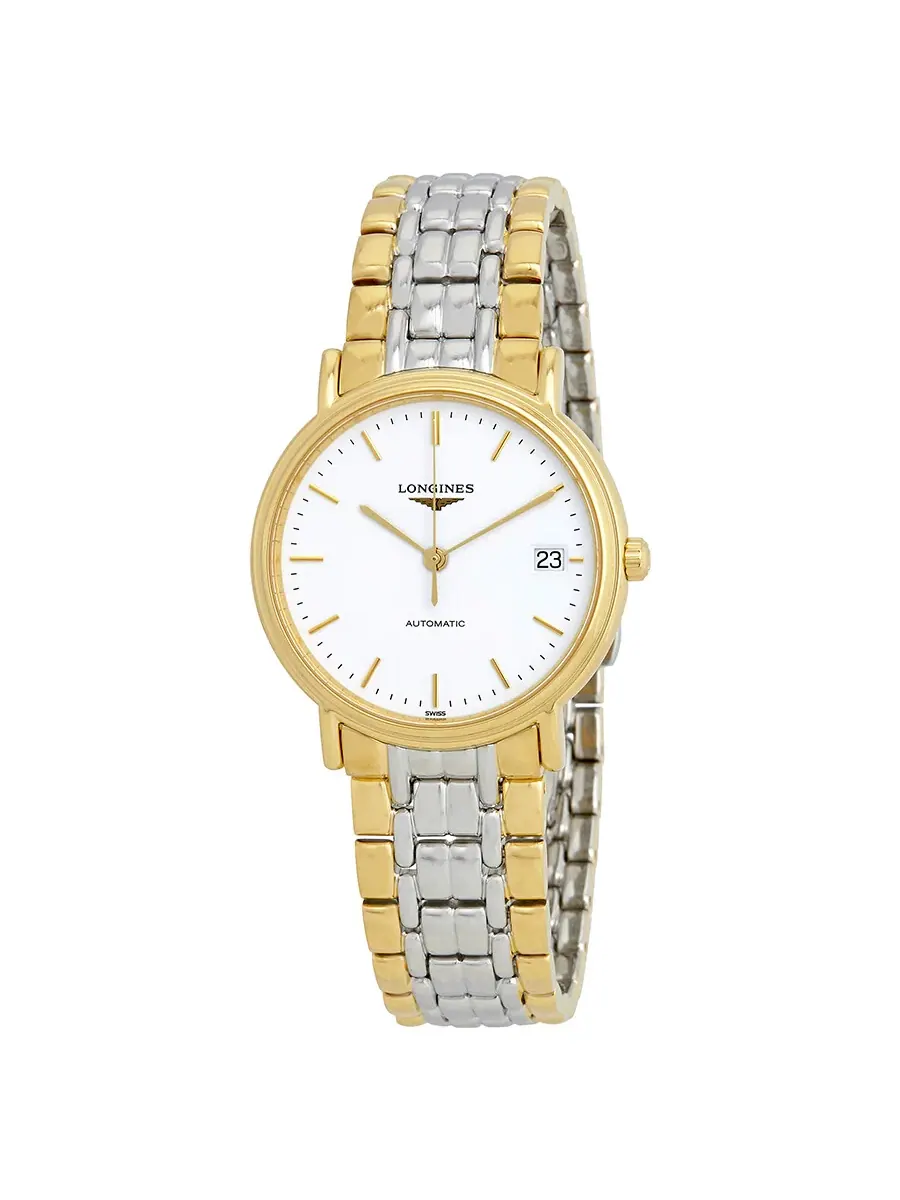 Женские часы Longines Presence с автоматическим механизмом и белым циферблатом L4.821.2.12.7 — изображение 1 из 3