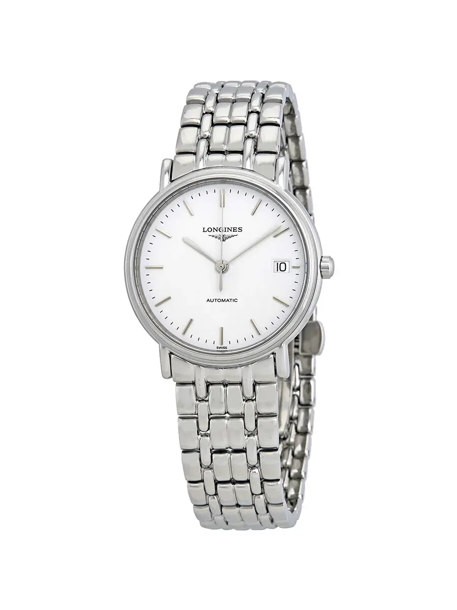 Женские часы Longines Presence Automatic с белым циферблатом L4.821.4.12.6 — изображение 1 из 3, оттенок серебряный