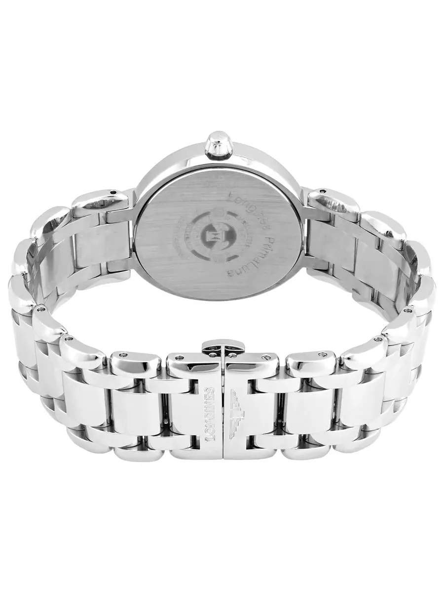 Часы Longines Prima Luna Quartz с белым циферблатом и бриллиантами для мужчин и женщин L8.115.4.87.6 — изображение 3 из 6
