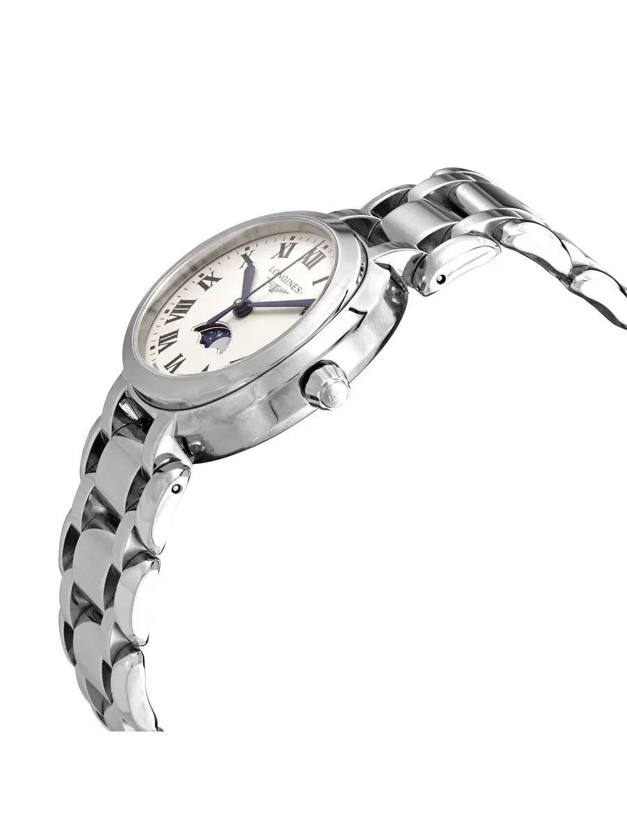 Женские часы Longines Prima Luna Quartz с серебристым циферблатом L8.115.4.71.6 — изображение 2 из 5, оттенок серебряный