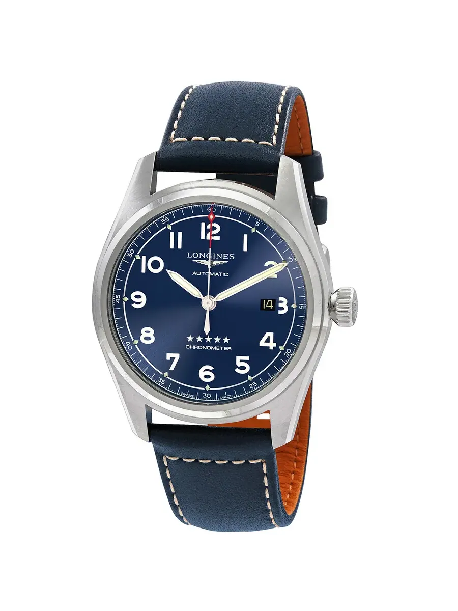 Мужские часы Longines Spirit с автоматическим механизмом и синим циферблатом L3.811.4.93.0 — изображение 1 из 5